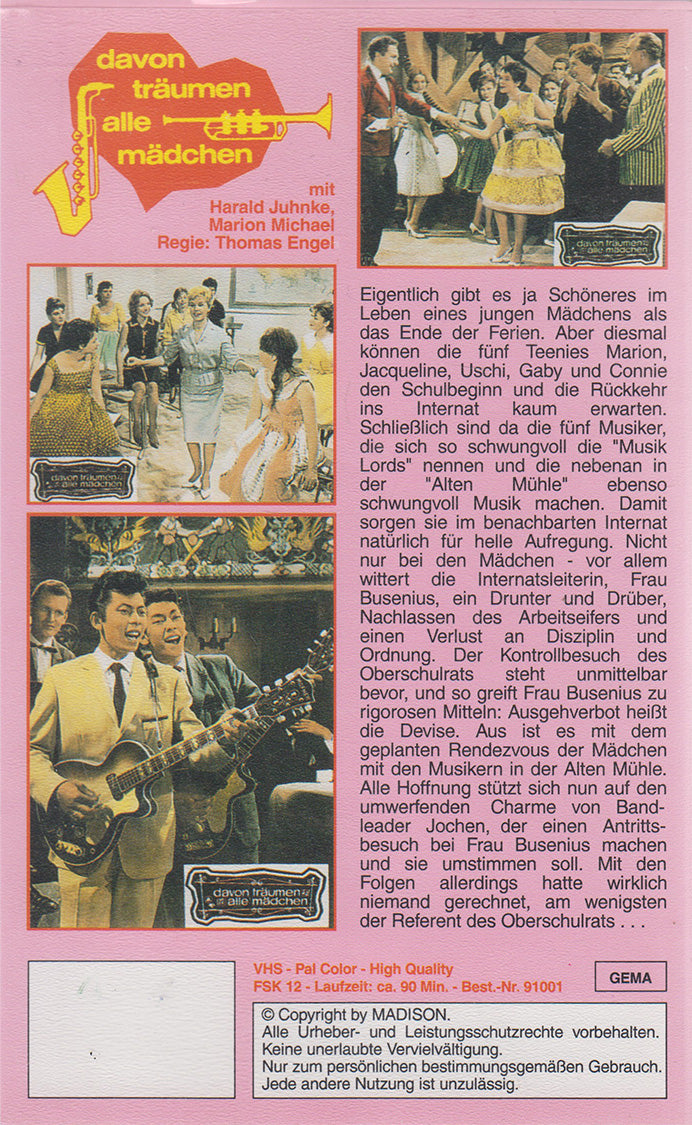 Davon träumen alle Mädchen (VHS - DE)