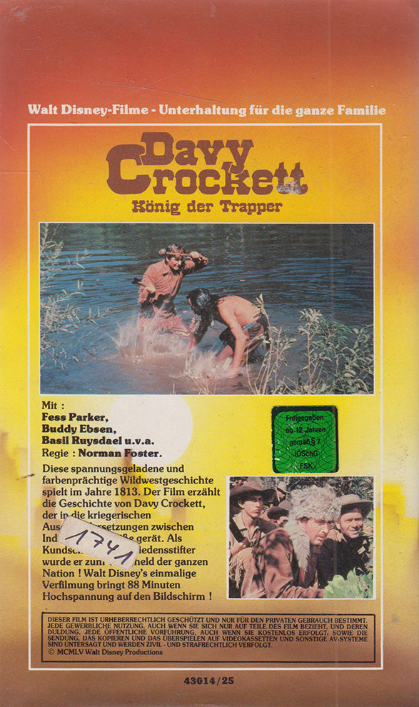 Davy Crockett - König der Trapper (VHS - DE)