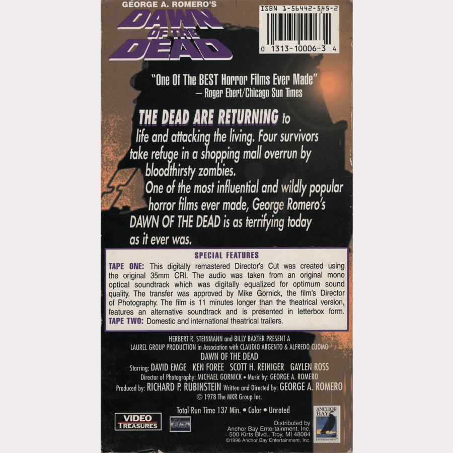 Dawn of the Dead (2xVHS - 1996 - US)