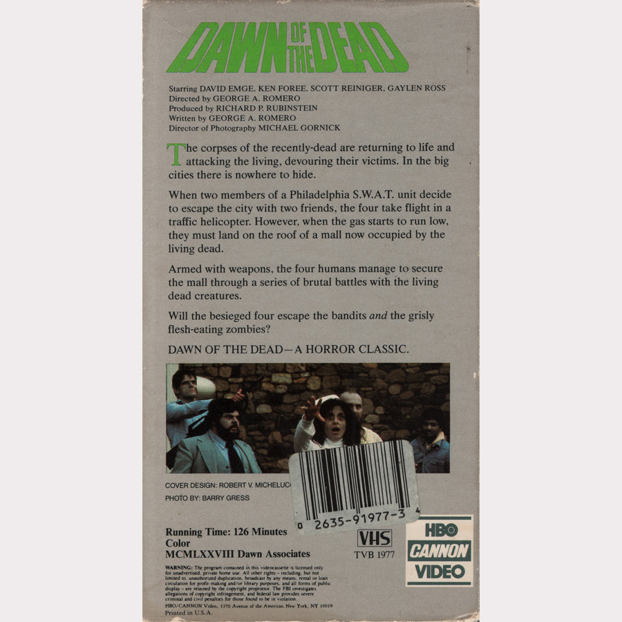 Dawn of the Dead (VHS - US)