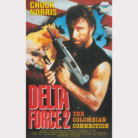 Delta Force 2 The Colombian Connection Cannon VMP 1990 VHS Kassette Cover