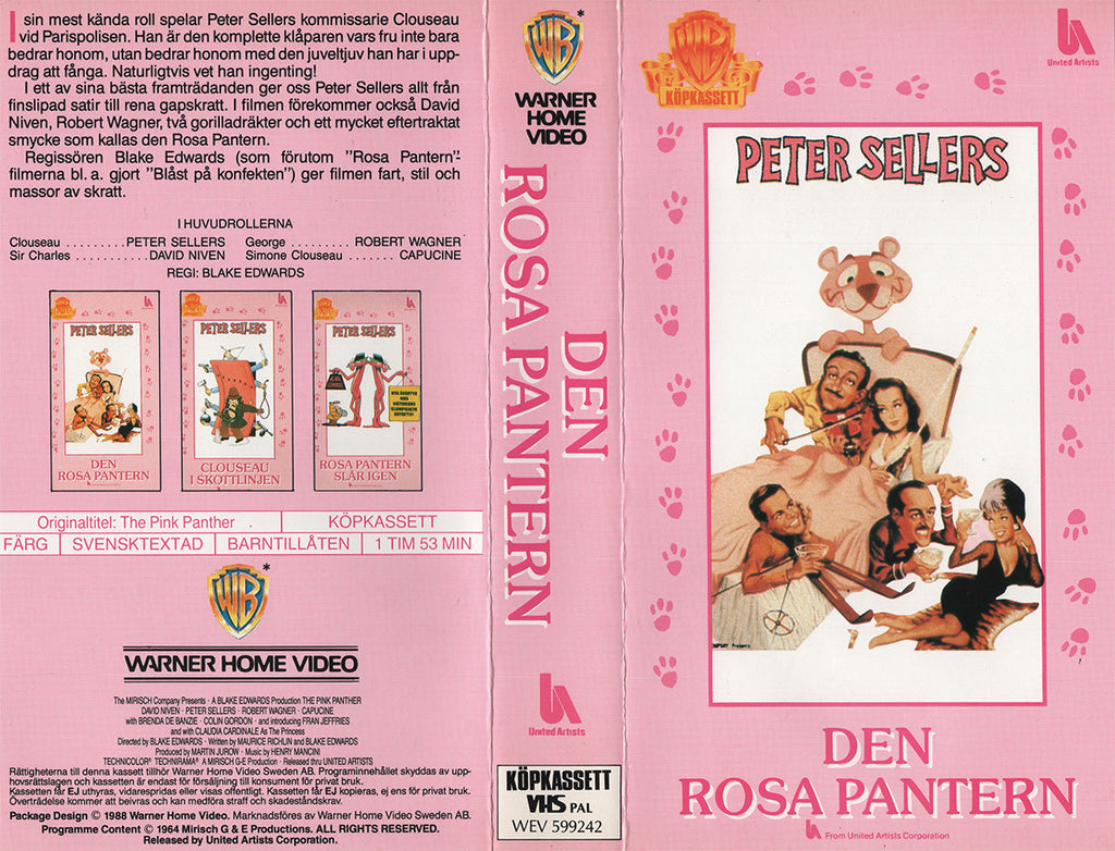 Den Rosa Pantern (VHS - 1988 - SE)