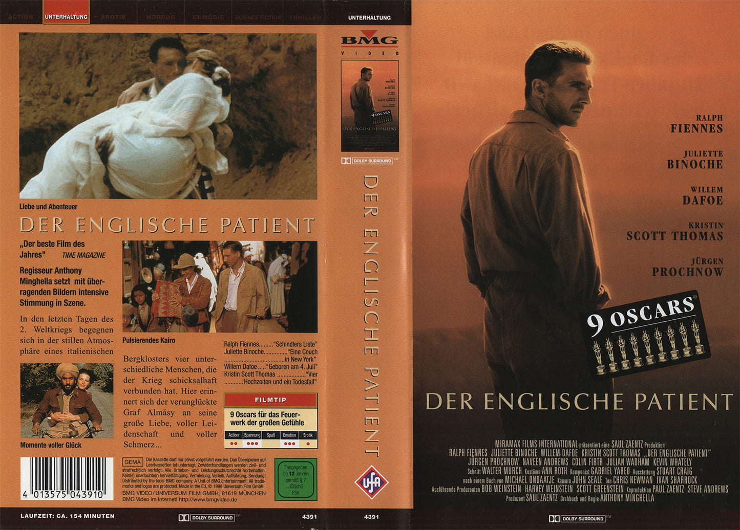 The English Patient (VHS - 1998 - DE)