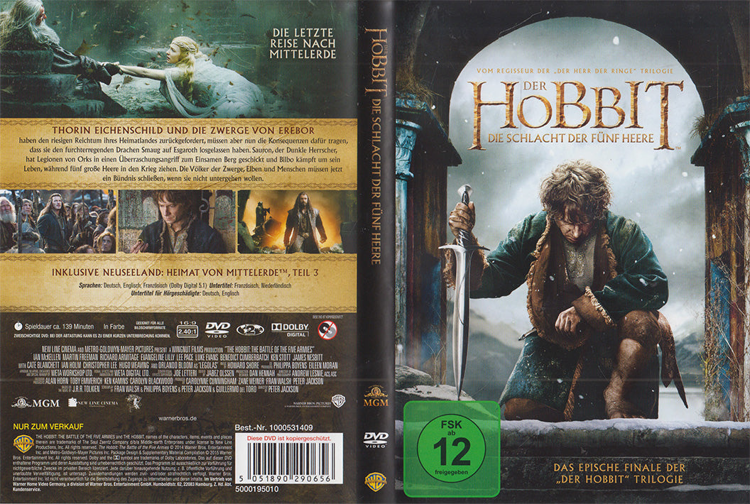 The Hobbit: The Battle of the Five Armies (DVD - 2015 - DE)
