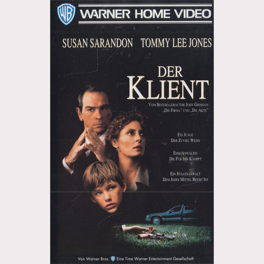 Der Klient Warner Home Video 1995 VHS Kassette Cover
