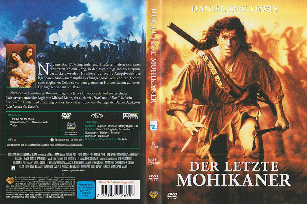Le Dernier des Mohicans (DVD - 2001 - DE)