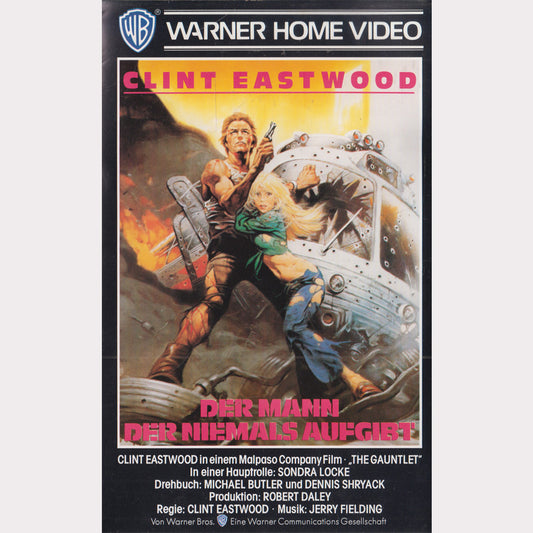 Der Mann der niemals aufgibt Warner Home Video 1988 VHS Kassette Cover