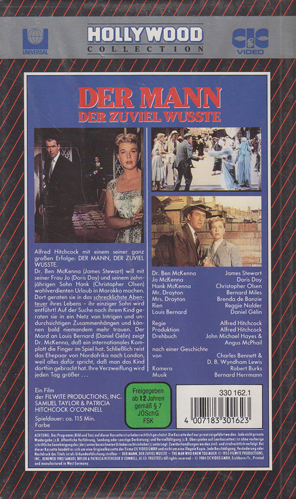 Der Mann, der zuviel wusste (VHS - DE)