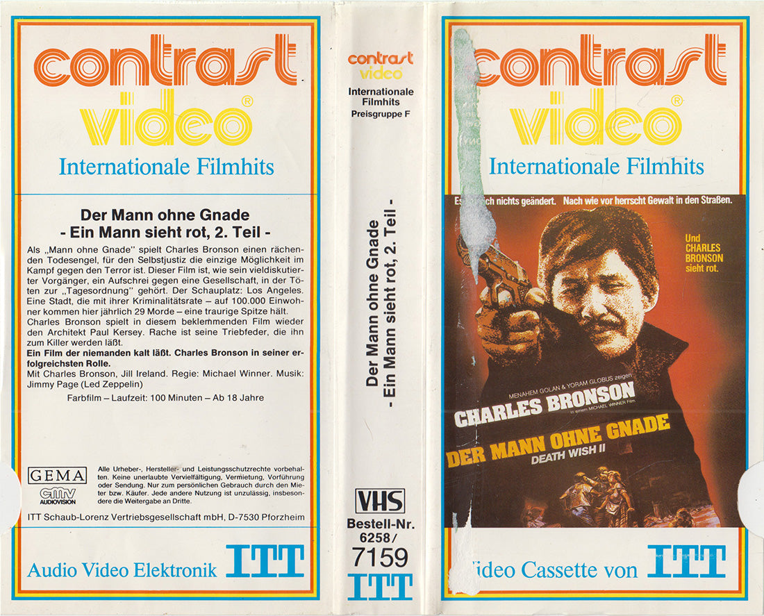 Der Mann ohne Gnade - Death Wish II (VHS - DE)