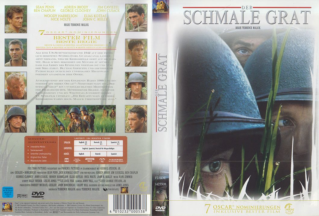 La Ligne rouge (DVD - 2000 - DE)