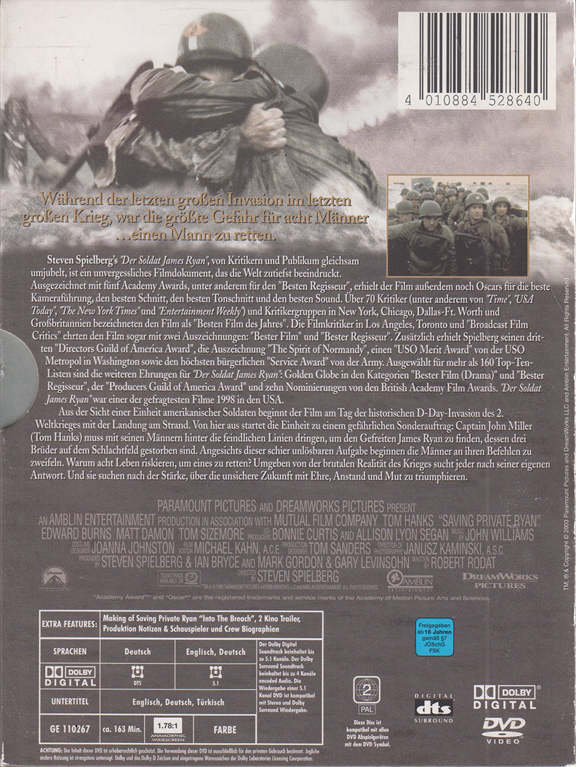 Der Soldat James Ryan (2xDVD - 2003 - DE)