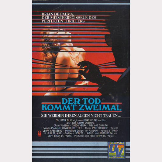 Der Tod kommt zweimal VHS Kassette Cover