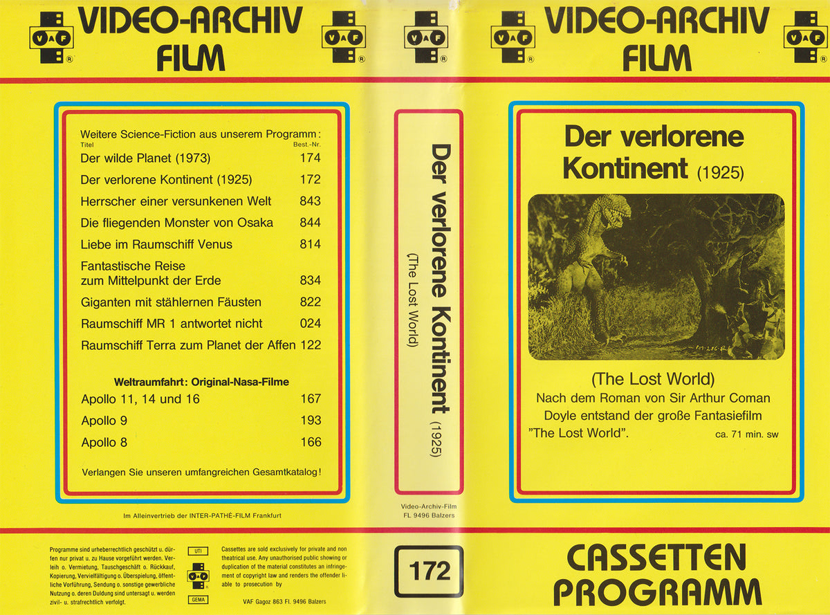 Der Verlorene Kontinent (VHS - DE)