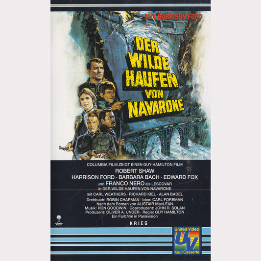 Der wilde Haufen von Navarone United Video Columbia Tristar VHS Kassette Cover