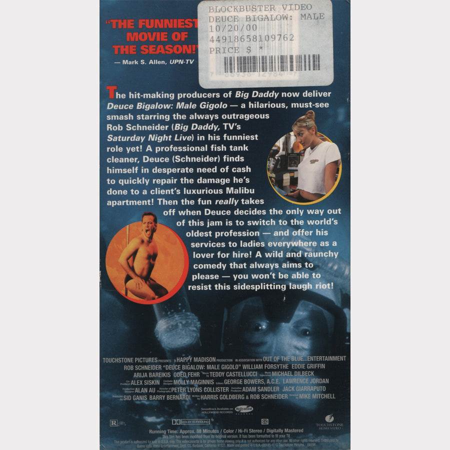 Deuce Bigalow: Male Gigolo (VHS - US)