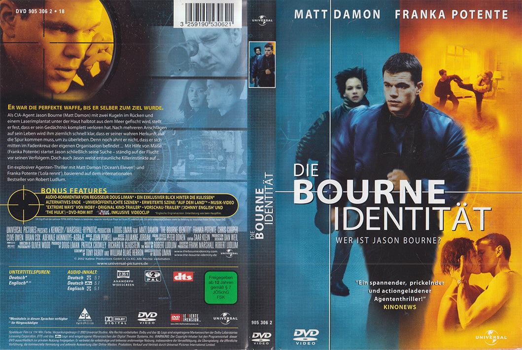 La Mémoire dans la peau (DVD - 2003 - DE)