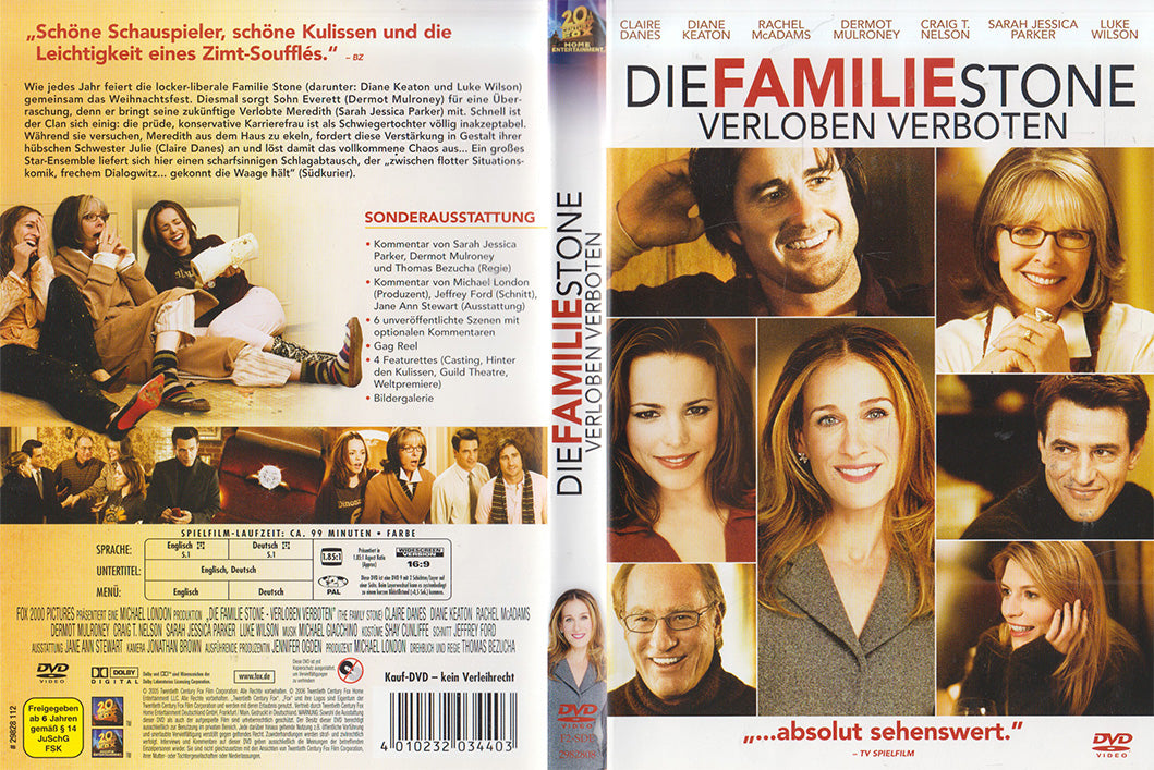 The Family Stone - Fiançailles interdites (DVD - 2006 - DE)