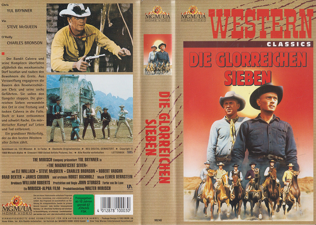 Les Sept Mercenaires (VHS - 1993 - DE)