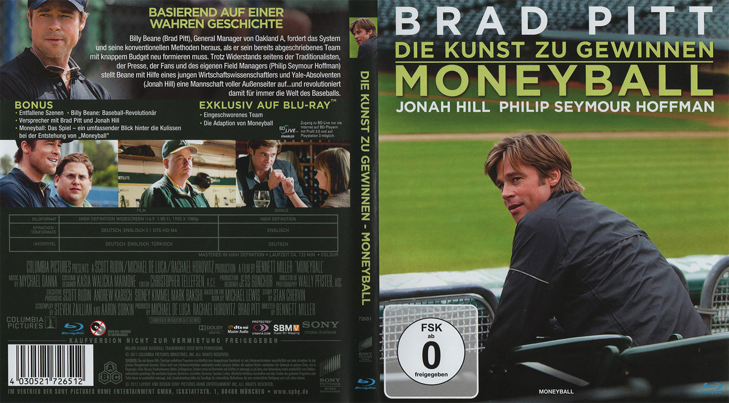 Die Kunst zu gewinnen - Moneyball (Blu-ray - 2012 - DE)