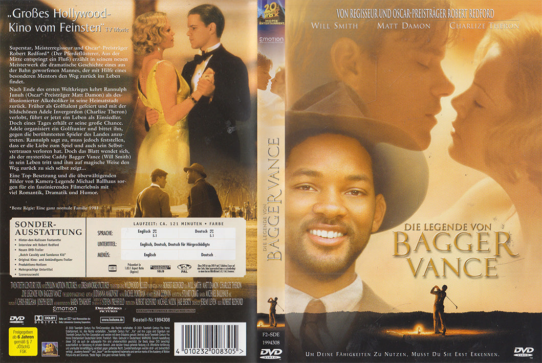 La Légende de Bagger Vance (DVD - 2001 - DE)