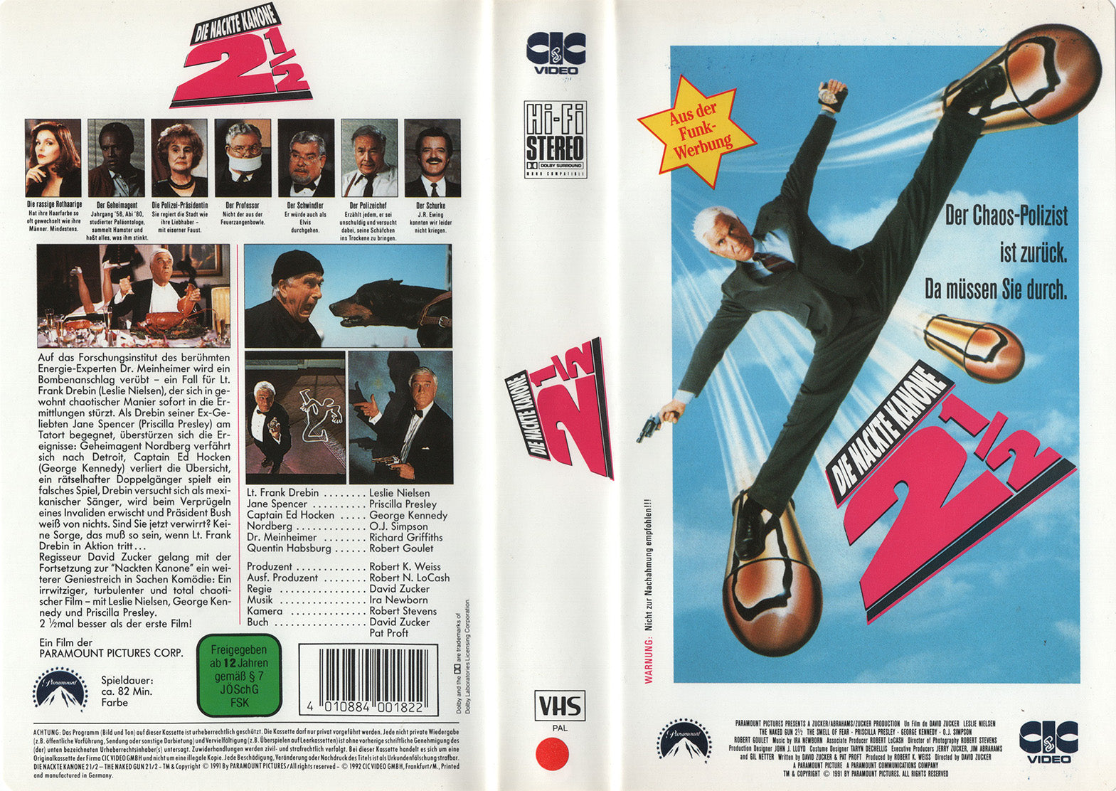 Die nackte Kanone 2 1/2 (VHS - 1992 - DE)