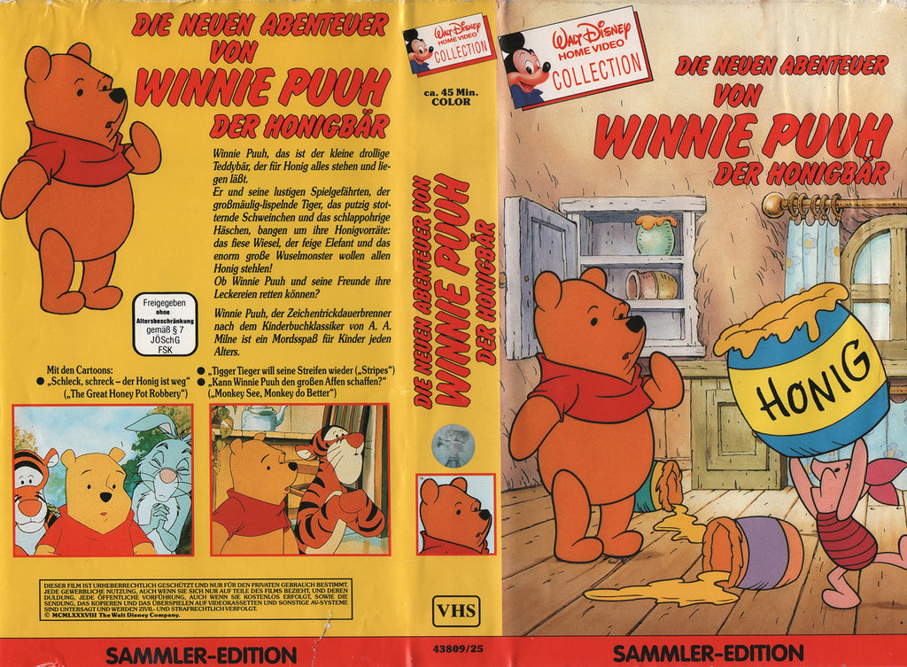 Die neuen Abenteuer von Winnie Puuh: Der Honigbär (VHS - 1988 - DE)