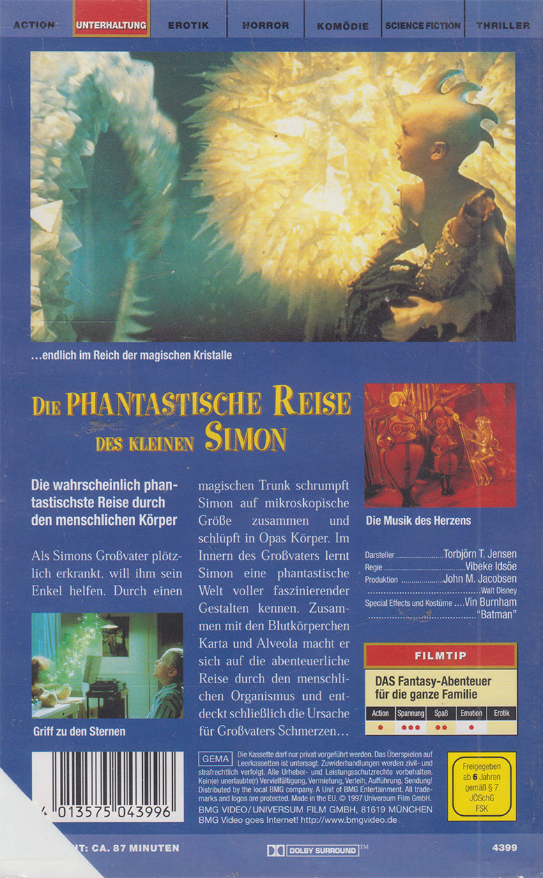 Die phantastische Reise des kleinen Simon [Pressekopie] (VHS - 1997 - DE)