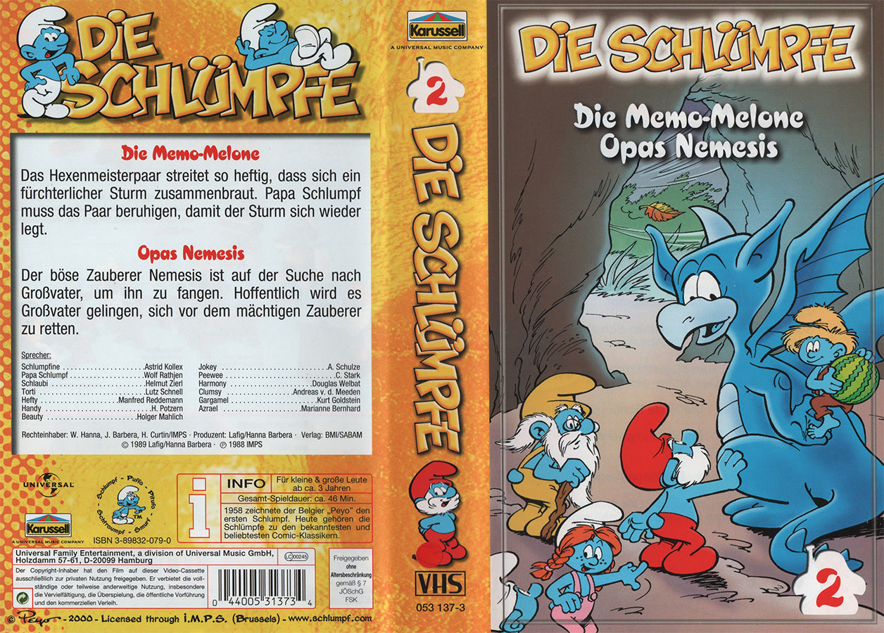 Die Schlümpfe 2: Die Memo-Melone / Opas Nemesis (VHS - DE)