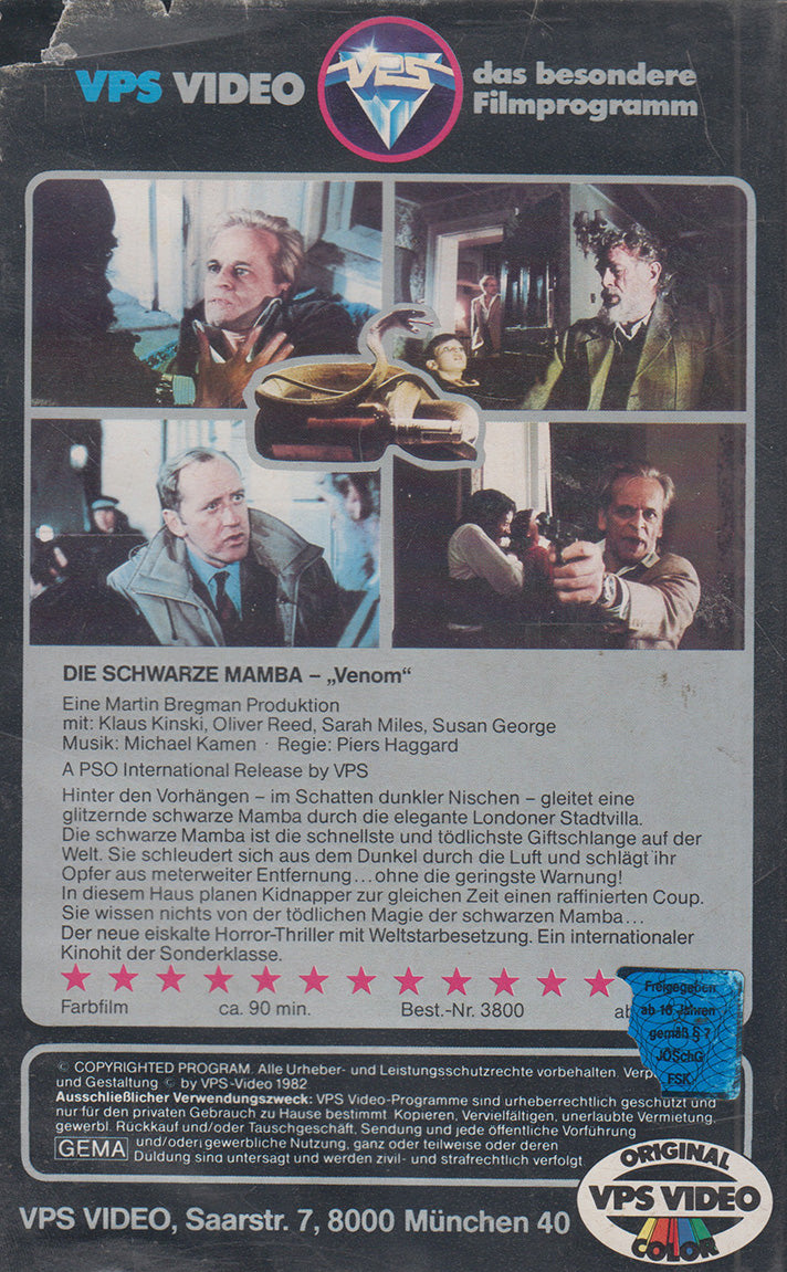 Die schwarze Mamba (VHS - 1982 - DE)
