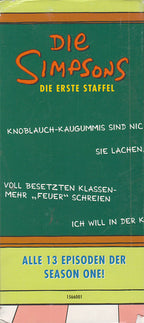 Die Simpsons: Die erste Staffel 20th Century Fox 2001 VHS Cover Rücken