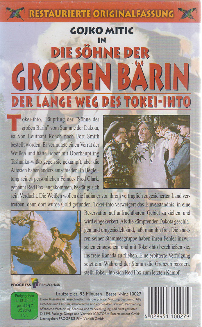 Die Söhne der Großen Bärin - Der Lange Weg des Tokei-Ihto (VHS - 1998 - DE)