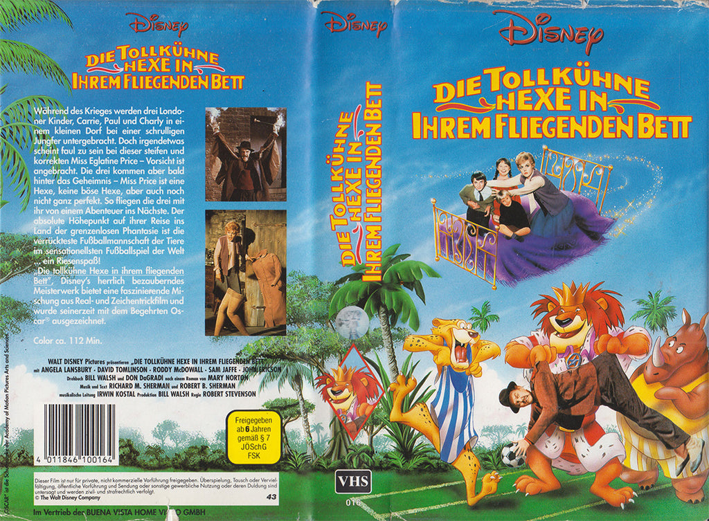 Die tollkühne Hexe in ihrem fliegenden Bett (VHS - DE)