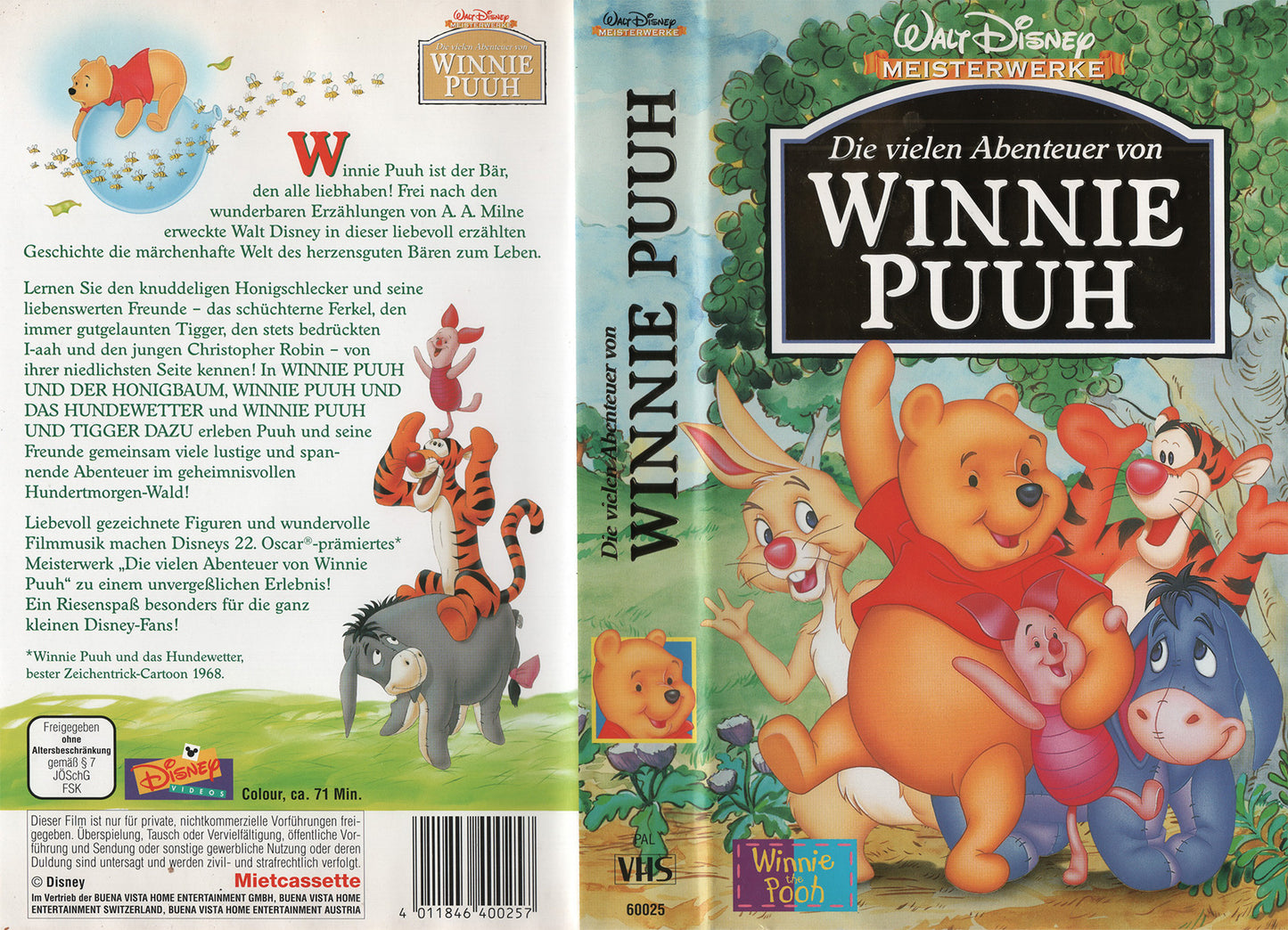 The Many Adventures of Winnie the Pooh (VHS - DE)