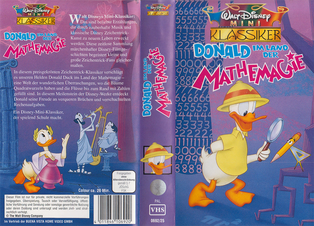 Donald au pays de la magie des mathématiques (VHS - DE)
