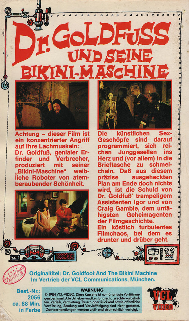 Dr. Goldfuß und seine Bikini-Maschine (VHS - 1984 - DE)
