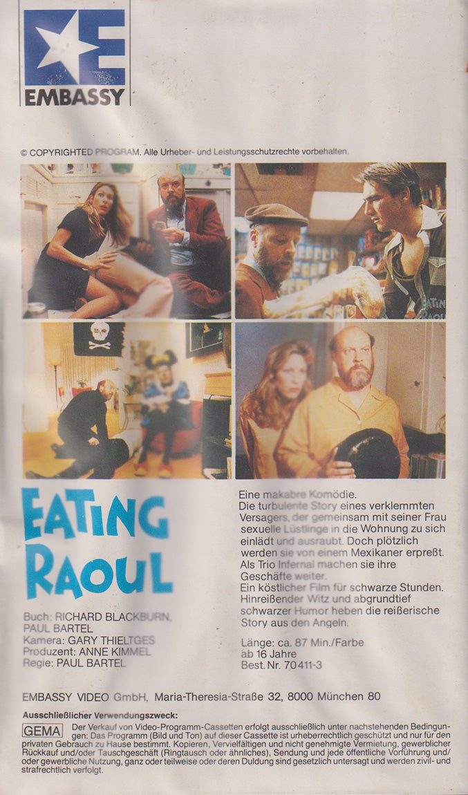 Eating Raoul (VHS - DE)