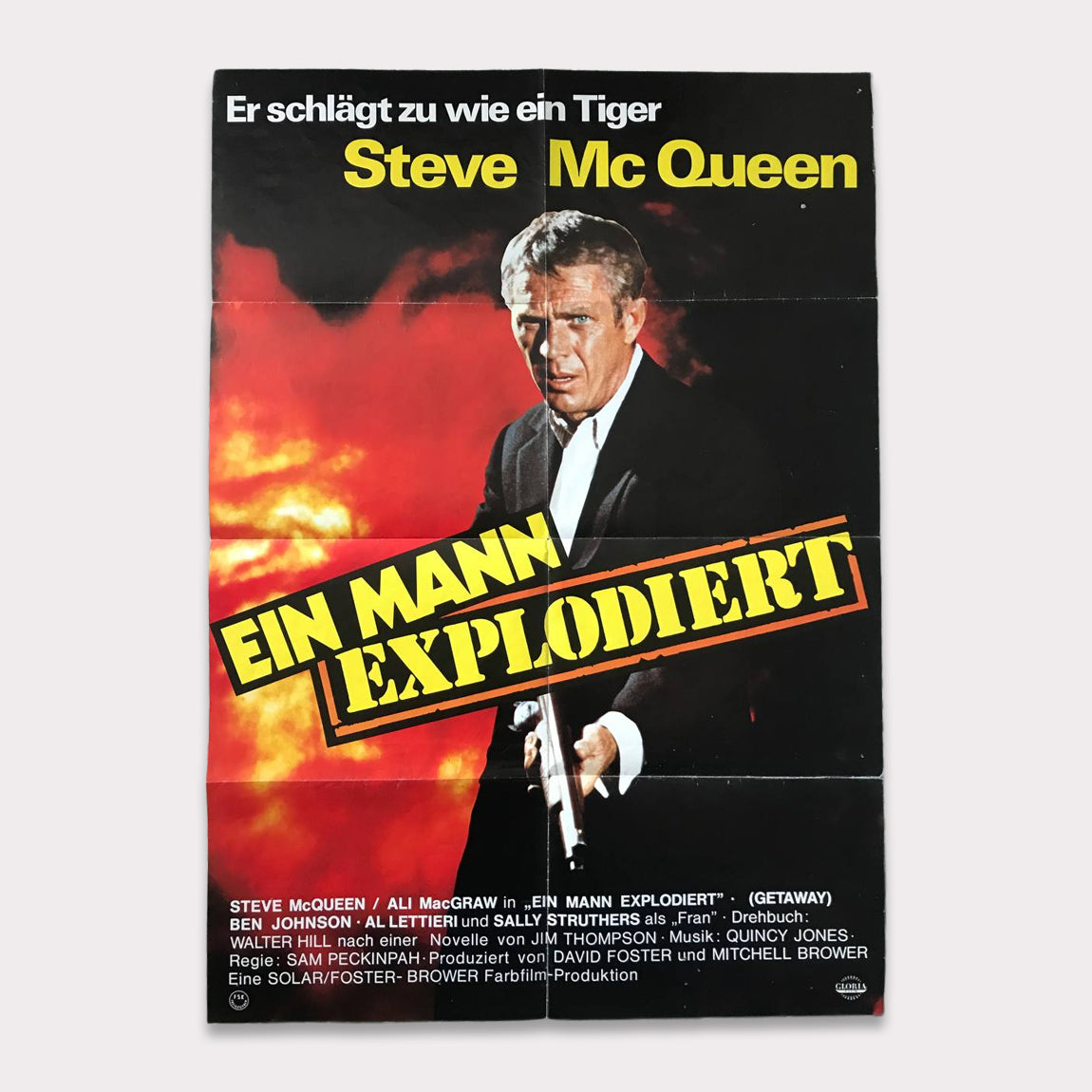 Ein Mann explodiert / Getaway | DIN A1 Filmplakat