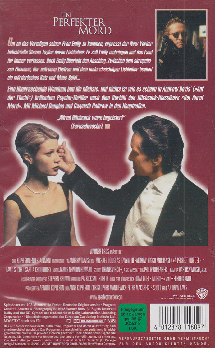 Un meurtre parfait (VHS - 2001 - DE)