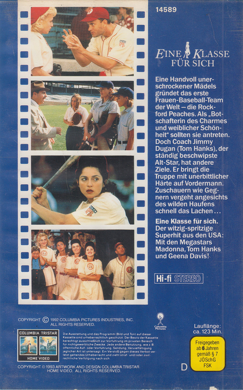 Eine Klasse für sich (VHS - 1993 - DE)