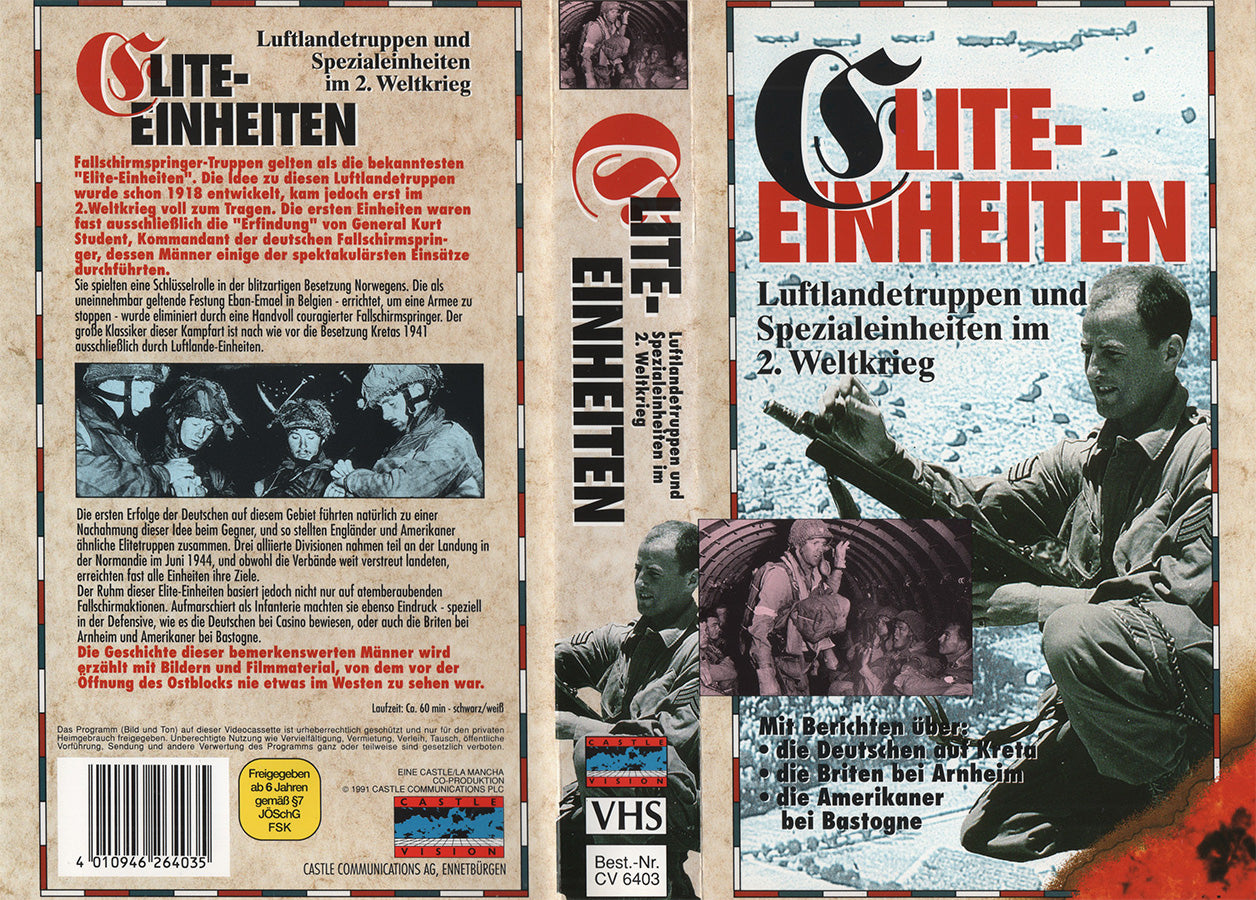 Elite-Einheiten - Luftlandetruppen und Spezialeinheiten im 2. Weltkrieg (VHS - 1991 - DE)