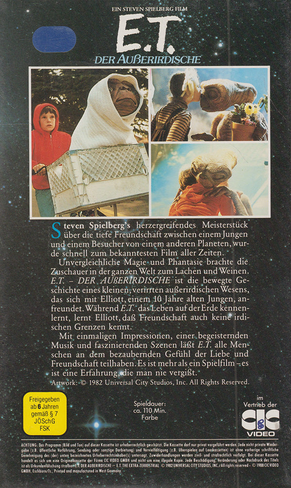 E.T. l'extraterrestre (VHS - 1988 - DE)