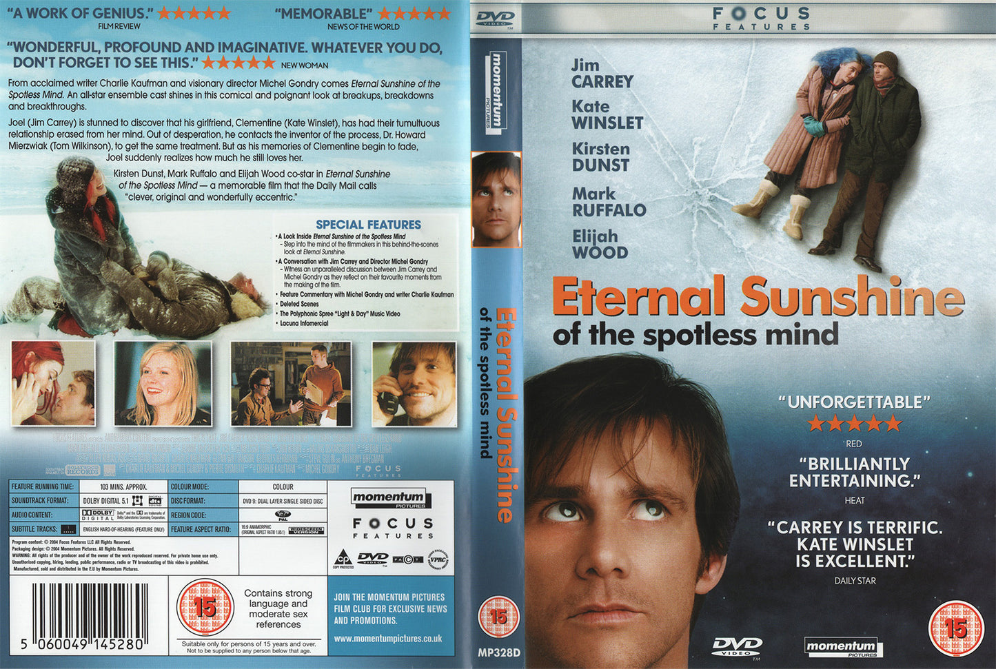 Eternal Sunshine of the Spotless Mind (DVD - 2004 - UK)