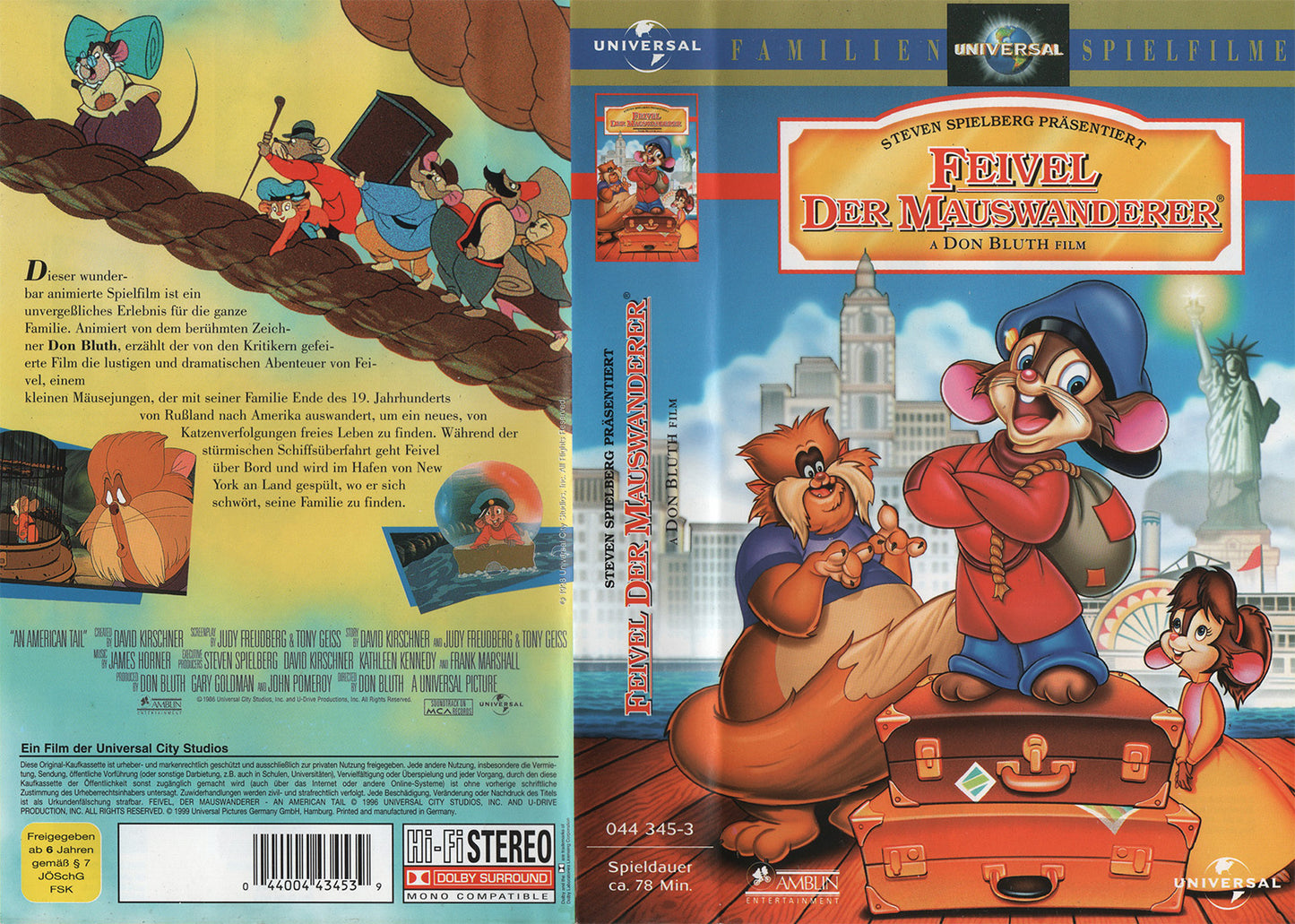 Feivel, der Mauswanderer (VHS - 1999 - DE)