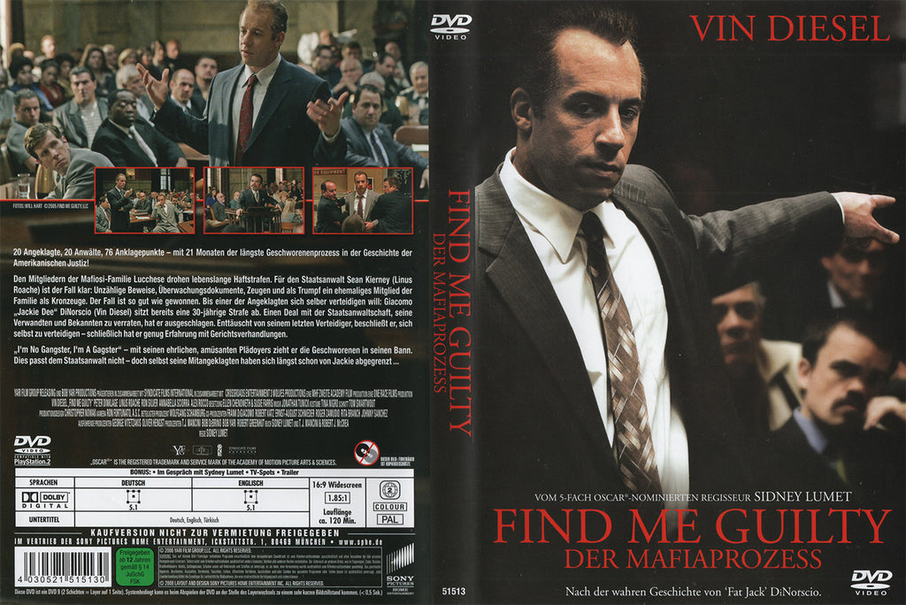Find Me Guilty - Der Mafiaprozess (DVD - 2008 - DE)