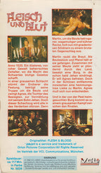 Fleisch und Blut VCL 1986 VHS Cover back