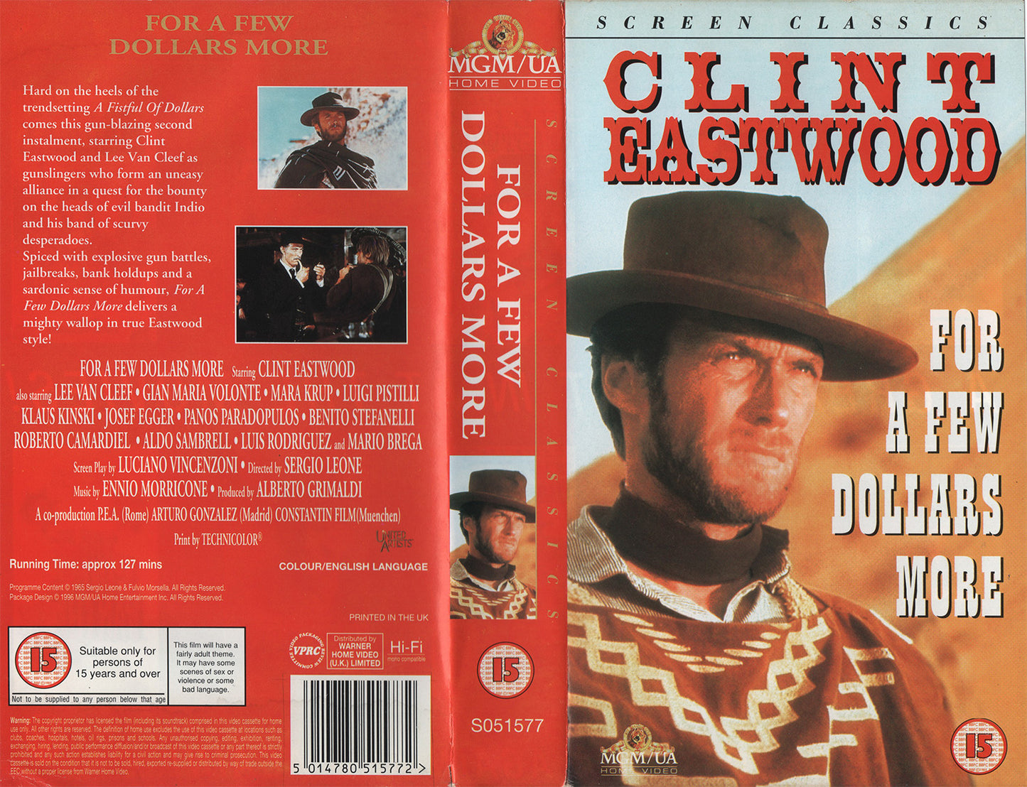 For a Few Dollars More (VHS - 1996 - UK)