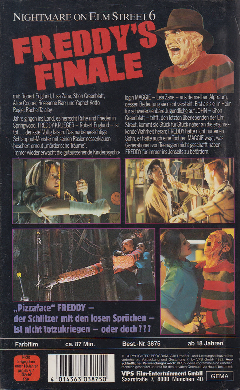 Freddy's Finale (VHS - 1992 - DE)