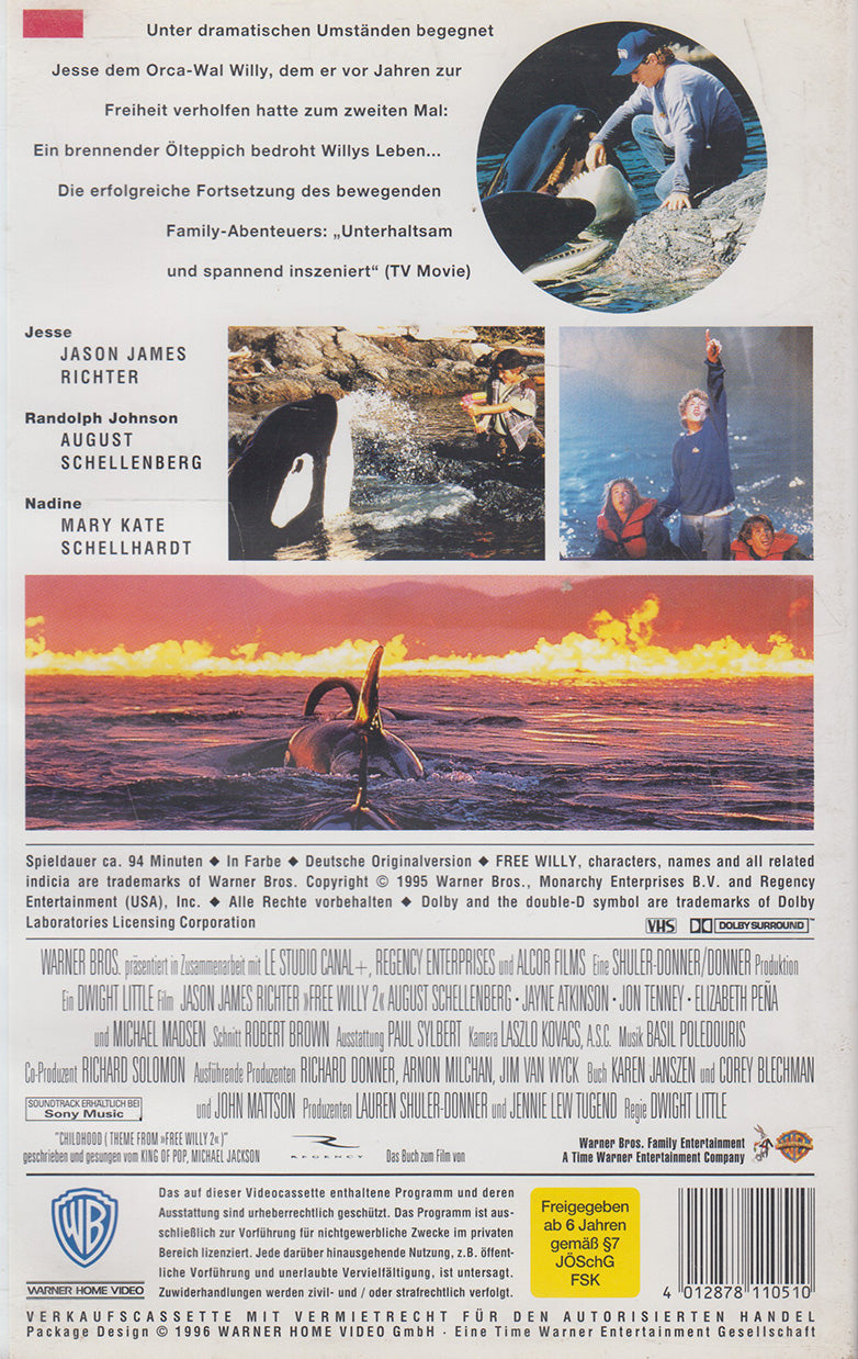 Sauvez Willy 2 - La liberté en danger (VHS - 1996 - DE)