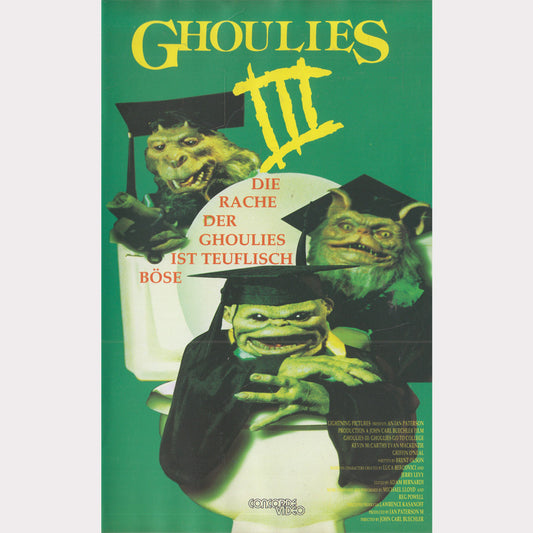 Ghoulies III Concorde Video 1991 VHS Kassette Cover