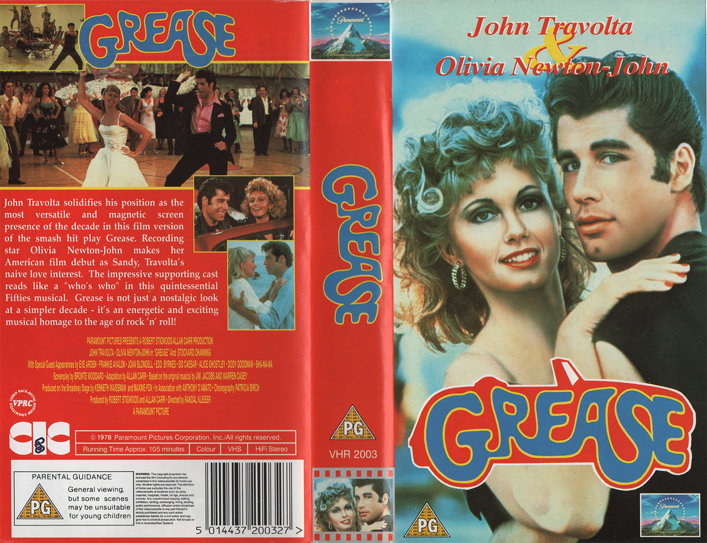 Grease (VHS - UK)